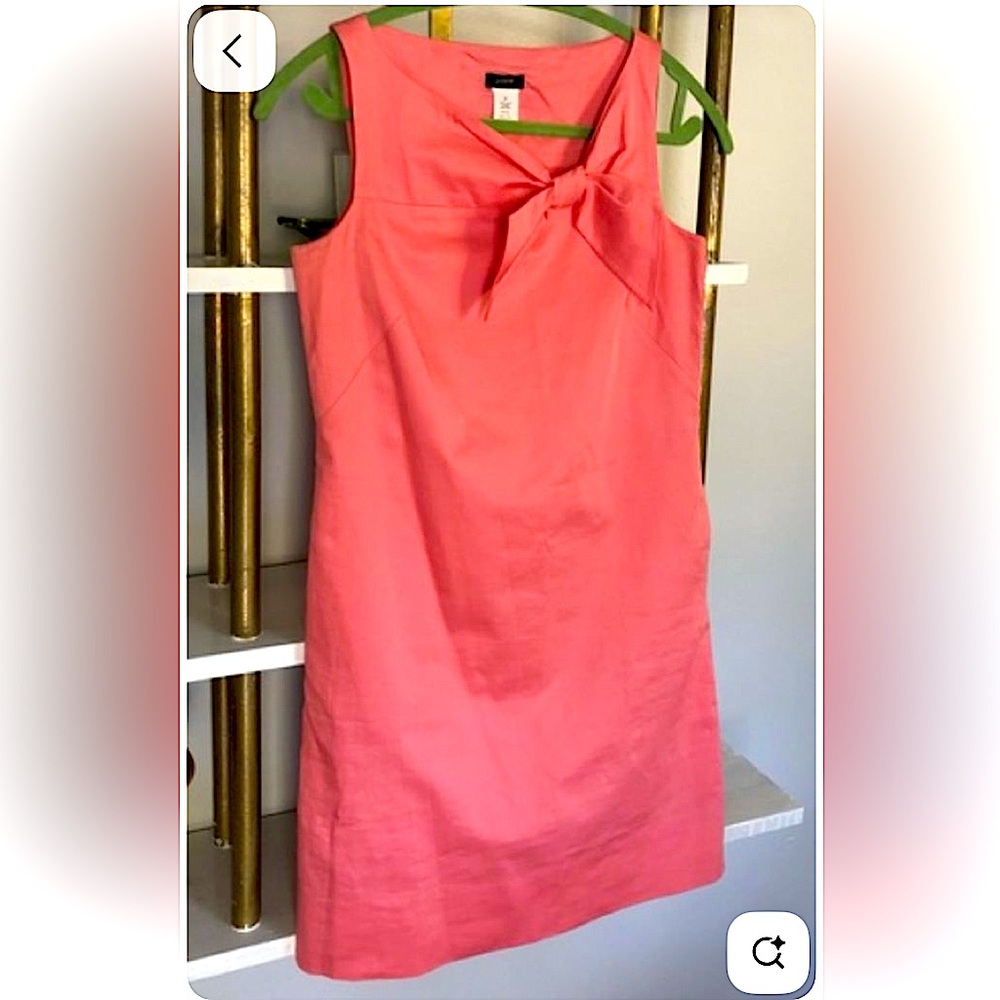 J. Crew Salmon Pink or Coral Summer Dress - new, size 6P
